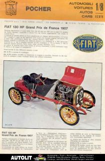 1965 Pocher Model Brochure Fiat Alfa Romeo Rolls Royce