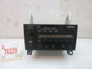   Cassette Player AM FM Receiver Radio 90 92 Lexus LS400 86120 50020