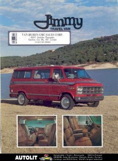 1979 Jimmy Travel Van Camper GMC Brochure