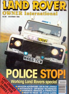 Land Rover Owner Magazine 12/95 Overfinch, Defender 4.6, Working 