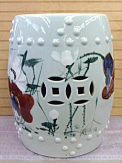Hand Paint Color Lotus Chinese Porcelain Garden Stool