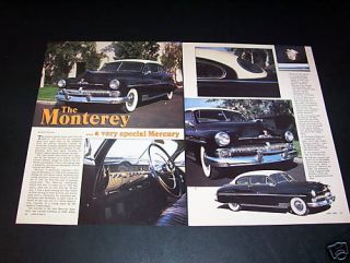 1950 MERCURY MONTEREY 2DR COUPE 110HP ARTICLE MINT