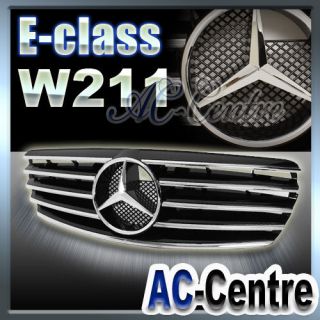 MERCEDES BENZ E CLASS W211 FRONT GRILL GRILLE E320 E350 E500 AMG 03 06 