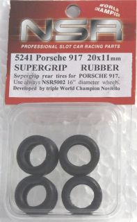 NSR 5241 SUPER GRIP LOW PROFILE TIRES (4) 1/32 SLOT CAR PART
