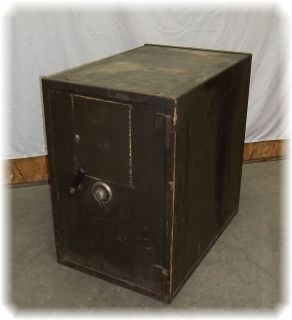 Mosler Safe Vintage Strong Box With Combination Vault Bank Iron 