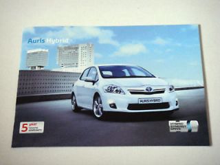 Toyota . Auris Hybrid . April 2011 Sales Brochure