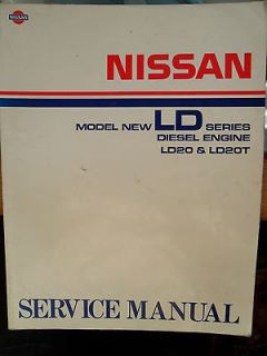 NISSAN LD DIESEL ENGINE FACTORY WORKSHOP MANUAL BLUEBIRD VANETTE LARGO 