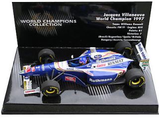 43 Minichamps Villeneuve williams Renault FW19 World Champion 1997 