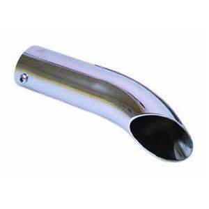 VAUXHALL CORSA QUALITY CURVED EXHAUST TAIL PIPE CHROME TRIM TIP END 