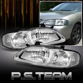 00 03 NISSAN SENTRA ALL CLEAR CRYSTAL HEADLIGHTS LAMPS LIGHTS (LEFT 