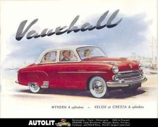 1955 Vauxhall Wyvern Velox Cresta Brochure French