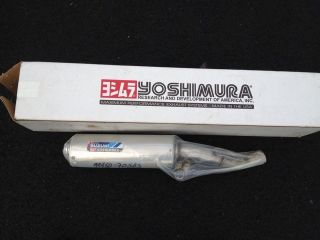 Yoshimura Suzuki LTZ400 Stainless Steel Slip on Muffler USFS Approved 