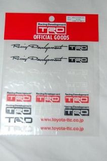 TRD Toyota Racing Development Mini Sticker Yaris Celica Supra Altezza 