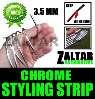 CHROME STYLING MOULDING STRIP TRIM ADHESIVE 3.5MM TVR GRIFFITH