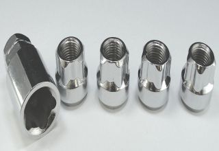   Open End Chrome Locking Lug Nuts Wheel Lock Kit (Fits Lexus ES350