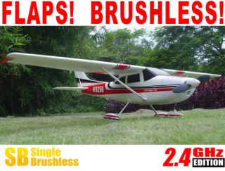   CH Brushless Cessna 182 w/ Flaps 2.4Ghz Remote Control RC Airplane RC