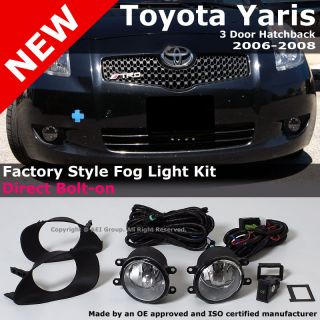 Toyota Yaris Hatchback 2/3 Door 06 08 OEM Factory Style Clear Fog 