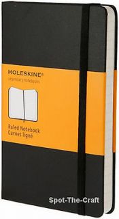Moleskine RULED NOTEBOOK   Pocket   BLACK   Hardcover   BrandNEW