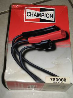 new old stock Champion spark plugs wires leads cables ignition