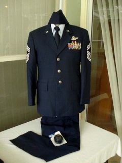 USAF AIR FORCE CHIEF MASTER SERGEANT DRESS BLUE UNIFORM