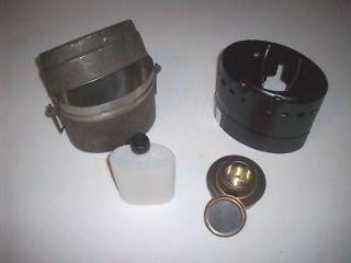   TRANGIA LUNCH BOX W/ ALCOHOL STOVE brass burner mess kit Swedish Army