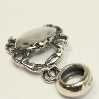 925 Sterling Silver Charm King Crab for European bracelet/neckl 