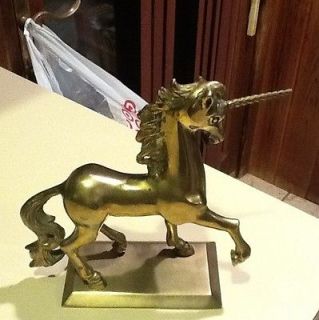 1982 Enesco Solid Brass Unicorn