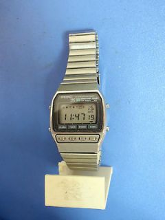 SEIKO A547 5040 Rare Alarm Chronograph Digital LCD Quartz Circa 1980 