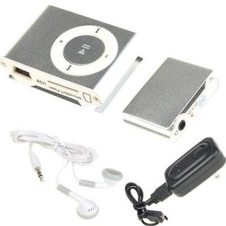   Clip on USB  Music Player Support 8GB Micro SD/TF Card w/ Earphone