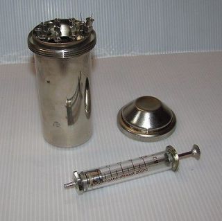 vintage glass syringe in Science & Medicine (1930 Now)