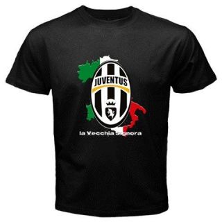 New* SERIA A JUVENTUS FC Black T Shirt