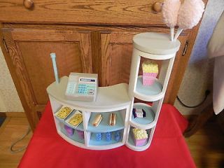 AMERICAN GIRL CONCESSION STAND WITH ACCESSORIES + CASH REGISTER