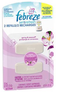Febreze, 4 Count, Spring & Renewal Scent, Set & Refresh Refill