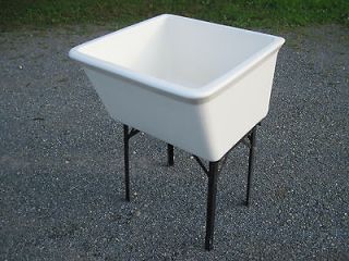 Antique Vintage Fords Porcelain Utility Sink 1960s