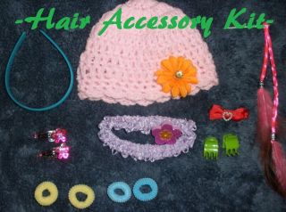 Lot Doll Wig Hair Accessories for American Girl Dolls Hat Headband 