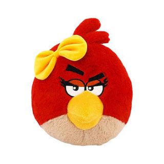 Angry Birds Plush   Valentine Girls   RED BIRD (GIRL with Yellow Bow 