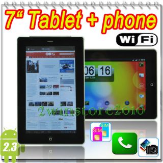 Android Tablet PC Smart Phone Uncloked Cell phone Dual Sim WIFI GPS 