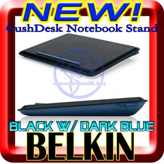 NEW Belkin CushDesk Notebook Laptop Lap Cushion Black / Dark Sky 