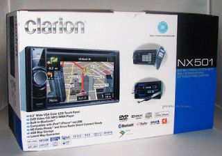 2011 Clarion NX501 IN DASH NAVIGATION W/BLUETOOTH & DVD