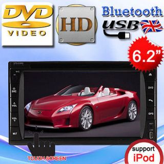 Car Stereo DVD Player High Def In Dash 2 Din GPS Bluetooth 4GB TF 