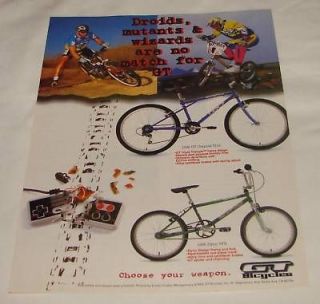 1995 GT OUTPOST and DYNO bicycles ad