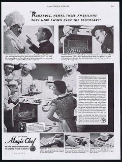 1940 Magic Chef Gas Range Oven Vintage Print Ad