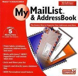 MY SOFTWARE MY MAIL LIST and ADDRESS BOOK New Sealed