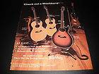 Washburn Acoustic Guitars   Tanglewood and Monterey 1981 Print Ad