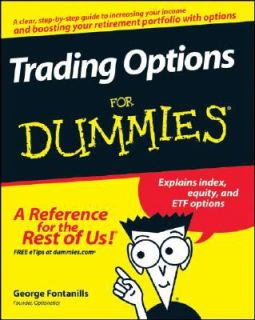 Trading Options for Dummies by George A. Fontanills 2008, Paperback 
