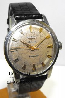 Longines mens Vintage Automatic Steel Conquest watch