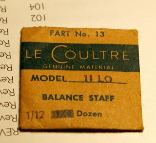 NOS BALANCE STAFF JLC lecoultre cal.438 (11LO)