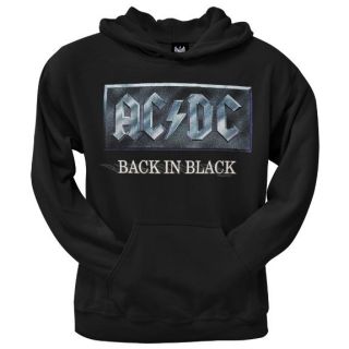 AC/DC   Back In Black Pullover Hoodie Band Sweatshirt