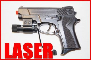 CYMA grade AIRSOFT GUN handgun pull back compact RED LASER spring 