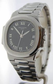 Patek Philippe Mens 3800 Nautilus Stainless Steel Automatic Watch